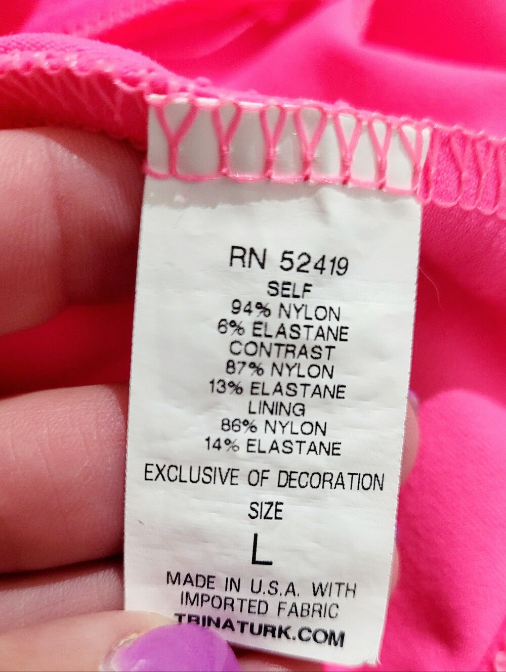 Trina Turk Recreation Activewear Set Jacket & Crop Leggings Pink Black Women L - Picture 13 of 16